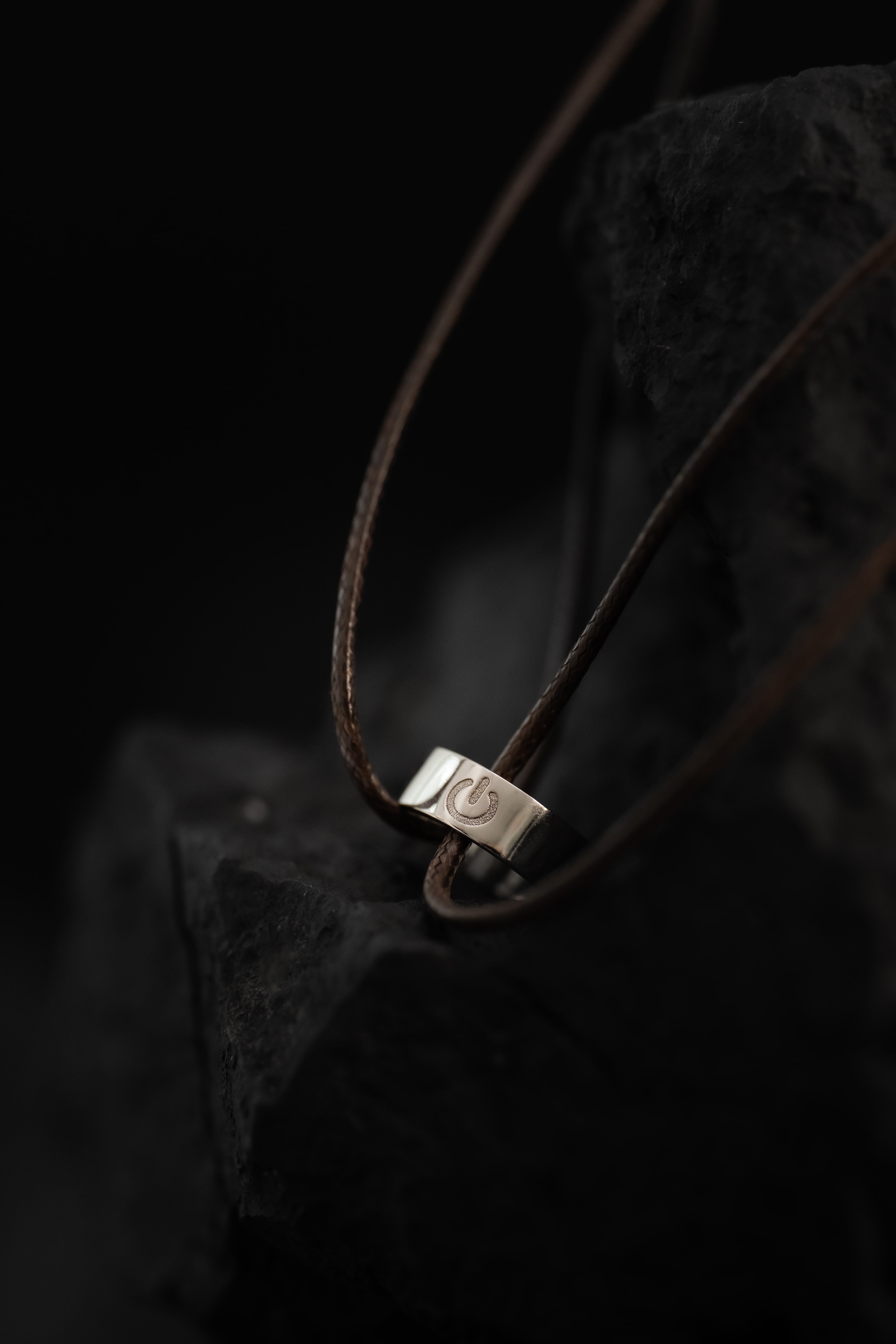 Power ON Men Cord Bracelet - One Ring