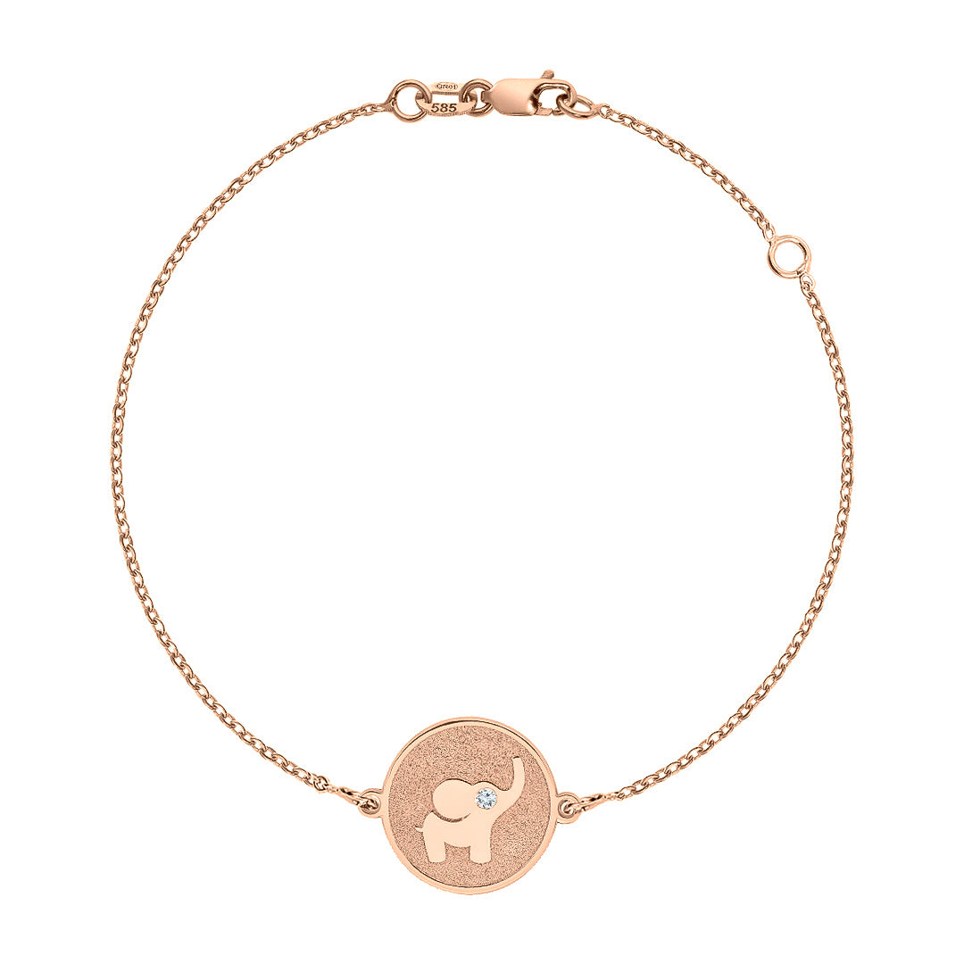 Thosay Elephant Gold Bracelet