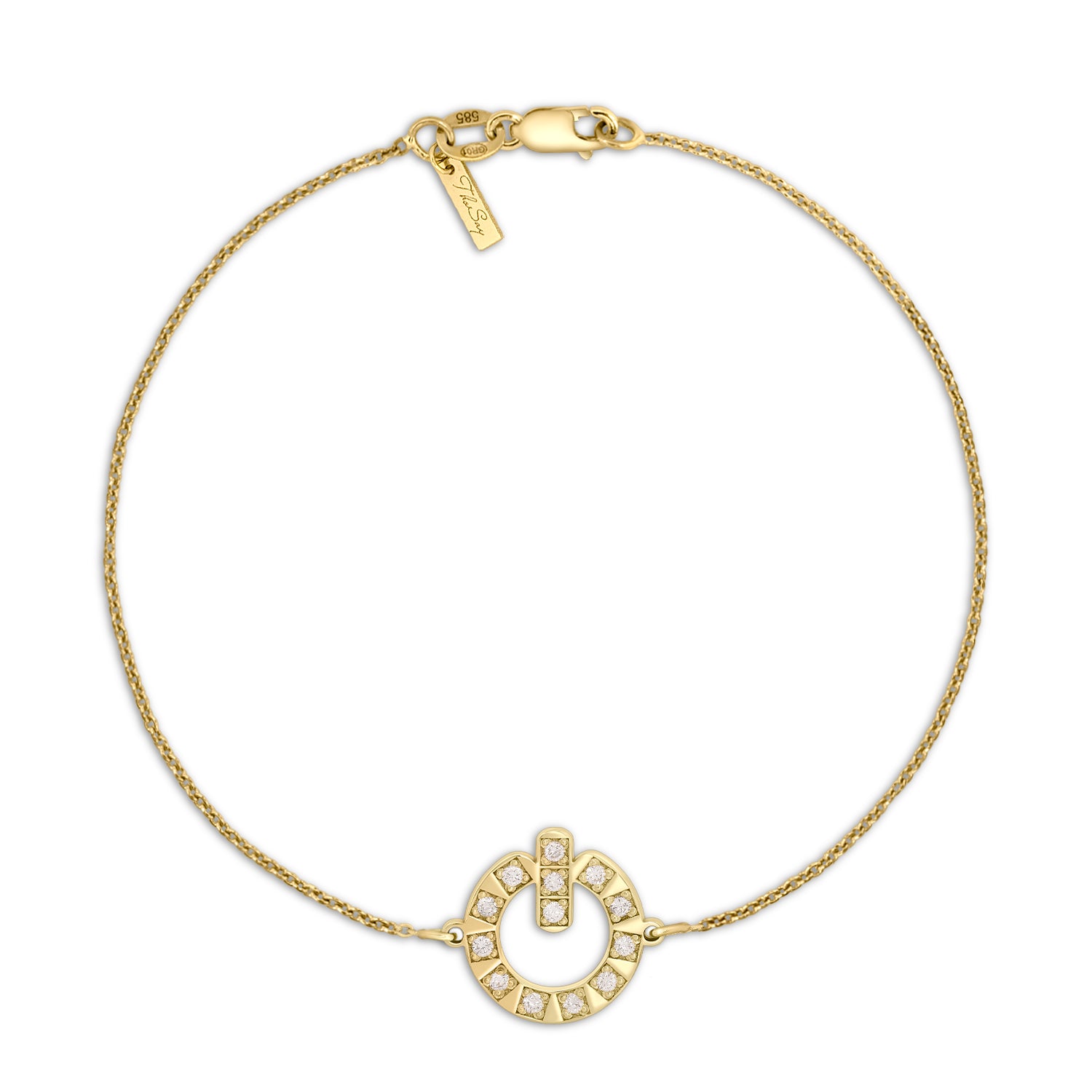 The Symbol Gold Chain Bracelet