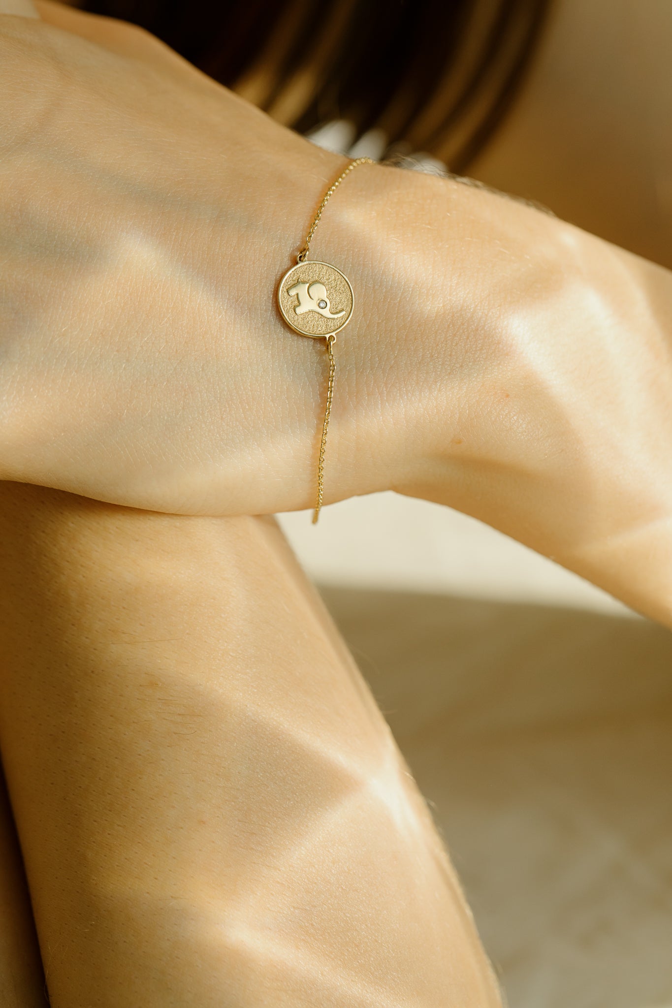 Thosay Elephant Gold Bracelet